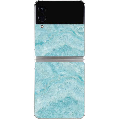 Crystal Turquoise Galaxy Z Flip4 5G Skin