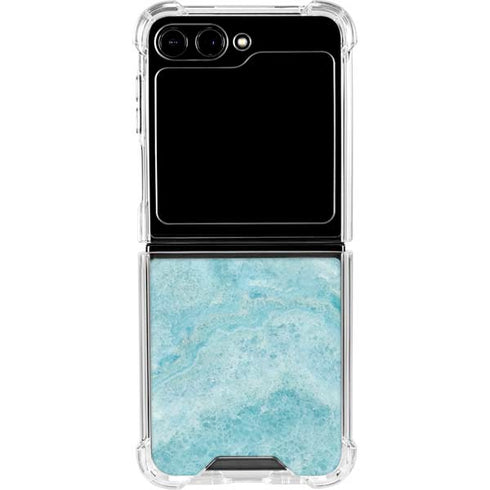 Crystal Turquoise Galaxy Z Flip5 5G Clear Case