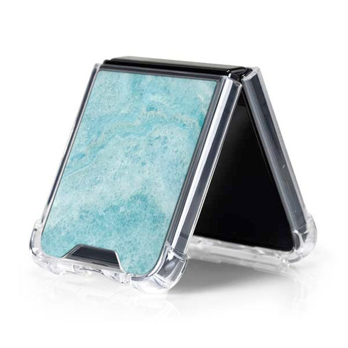 Crystal Turquoise Galaxy Z Flip5 5G Clear Case