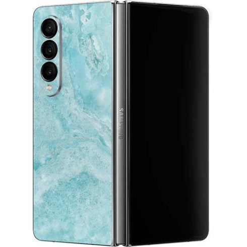 Crystal Turquoise Galaxy Z Fold4 5G Skin