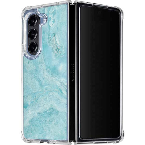 Crystal Turquoise Galaxy Z Fold5 5G Clear Case