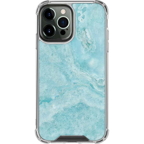 Crystal Turquoise iPhone 13 Pro Max Clear Case
