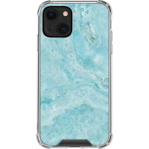 Crystal Turquoise iPhone 14 Plus Clear Case