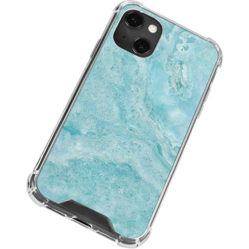 Crystal Turquoise iPhone 14 Plus Clear Case