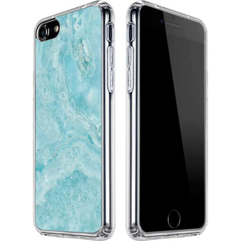 Crystal Turquoise iPhone SE (2nd & 3rd Gen) Clear Case
