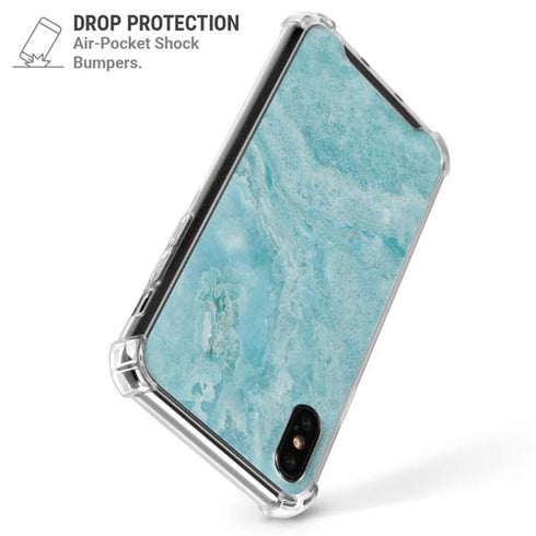 Crystal Turquoise iPhone XS Max Clear Case