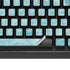 Crystal Turquoise K95 RGB PLATINUM Mechanical Gaming Keyboard Skin
