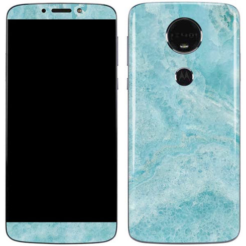 Crystal Turquoise Moto E5 Plus Skin