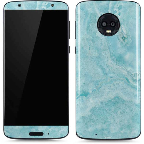 Crystal Turquoise Moto G6 Skin