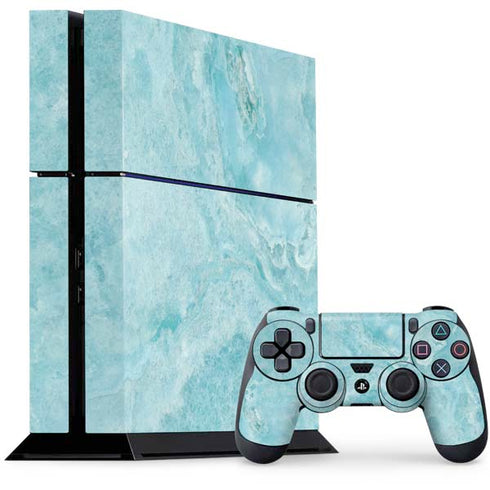 Crystal Turquoise PS4 Console and Controller Bundle Skin