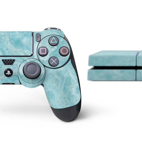 Crystal Turquoise PS4 Console and Controller Bundle Skin