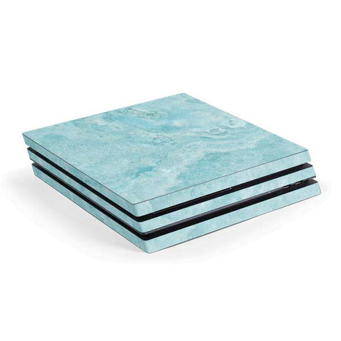Crystal Turquoise PS4 Pro Console Skin