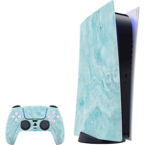 Crystal Turquoise PS5 Digital Edition Bundle Skin