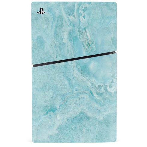 Crystal Turquoise PS5 Slim Disk Bundle Skin