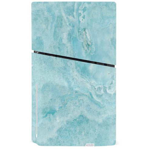 Crystal Turquoise PS5 Slim Disk Bundle Skin