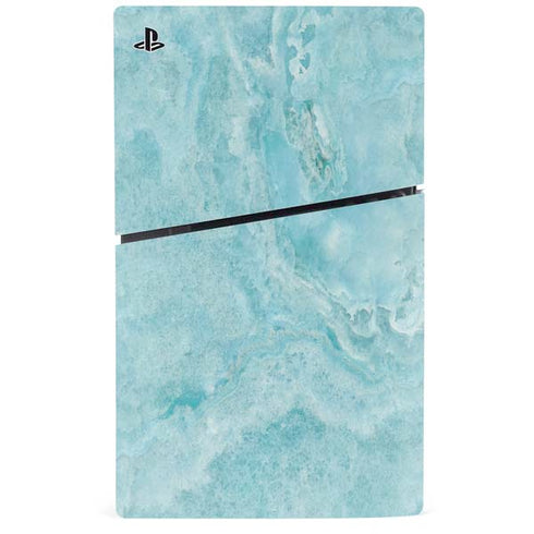 Crystal Turquoise PS5 Slim Disk Console Skin