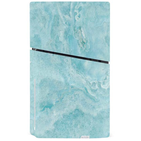 Crystal Turquoise PS5 Slim Disk Console Skin