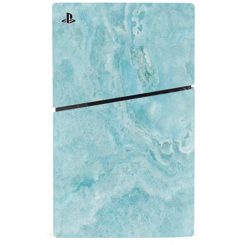 Crystal Turquoise PS5 Slim Digital Edition Console Skin