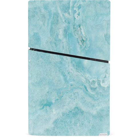 Crystal Turquoise PS5 Slim Digital Edition Console Skin