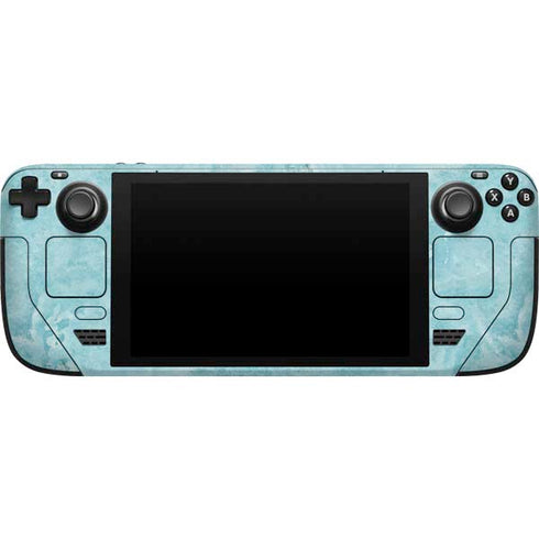 Crystal Turquoise Steam Deck Handheld Gaming Computer Skin