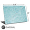 Crystal Turquoise Universal Laptop 17in (13.8 x 10in) Skin