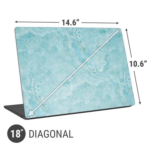 Crystal Turquoise Universal Laptop 18in (14.6 x 10.6in) Skin