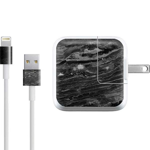 Crystal Black iPad Charger (10W USB) Skin
