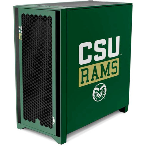 Colorado State University CSU Rams Corsair 4000D Tempered Glass Mid-Tower ATX Case Skin