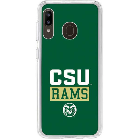 Colorado State University CSU Rams Galaxy A20 Clear Case