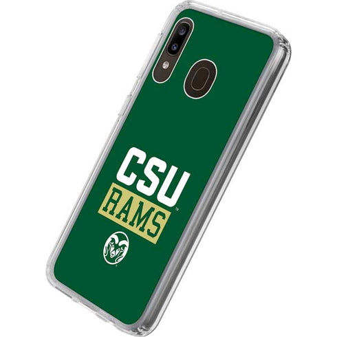 Colorado State University CSU Rams Galaxy A20 Clear Case