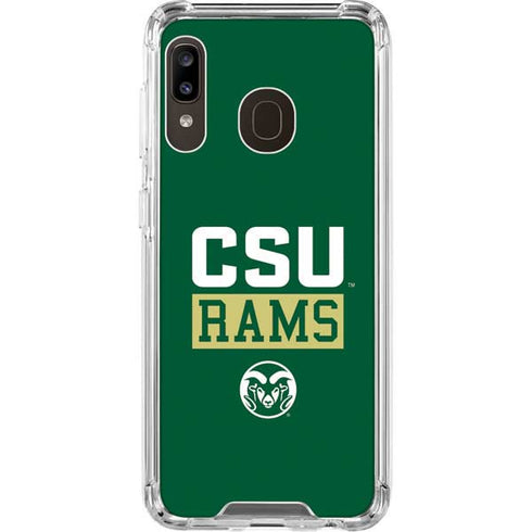 Colorado State University CSU Rams Galaxy A30 Clear Case