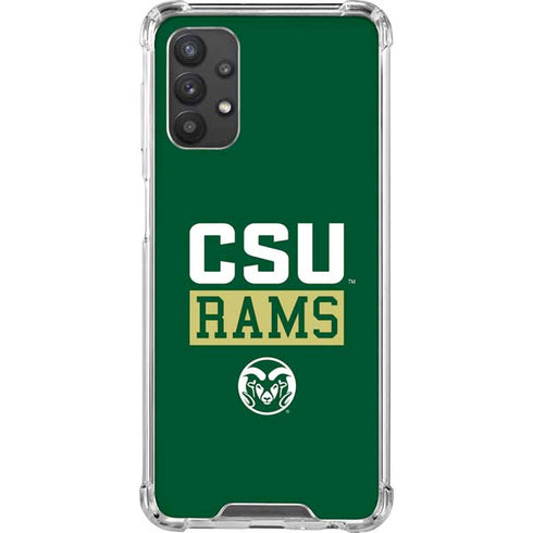 Colorado State University CSU Rams Galaxy A32 5G Clear Case