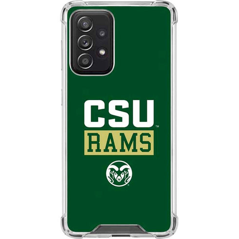 Colorado State University CSU Rams Galaxy A52 5G Clear Case