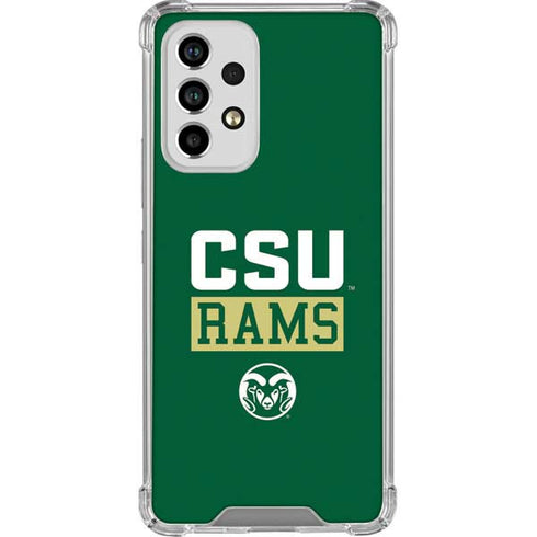 Colorado State University CSU Rams Galaxy A53 5G Clear Case