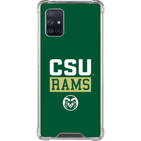 Colorado State University CSU Rams Galaxy A71 5G Clear Case