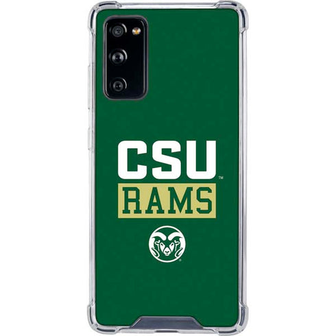 Colorado State University CSU Rams Galaxy S20 FE Clear Case