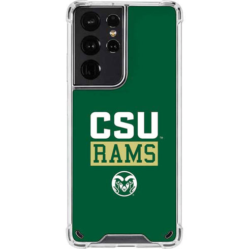 Colorado State University CSU Rams Galaxy S21 Ultra 5G Clear Case