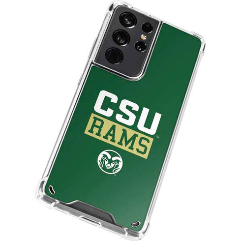Colorado State University CSU Rams Galaxy S21 Ultra 5G Clear Case