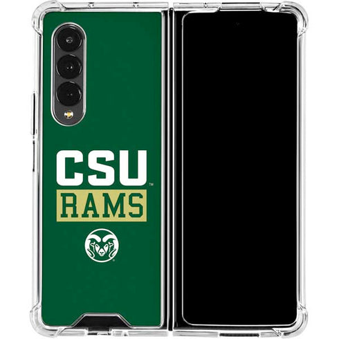Colorado State University CSU Rams Galaxy Z Fold4 5G Clear Case