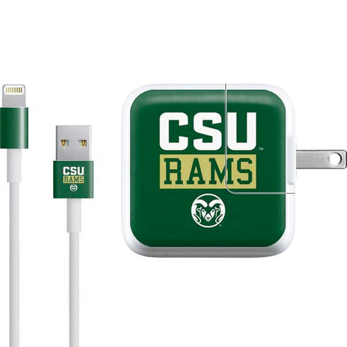 Colorado State University CSU Rams iPad Charger (10W USB) Skin