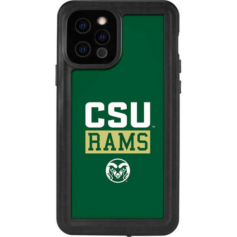 Colorado State University CSU Rams iPhone 12 Pro Waterproof Case