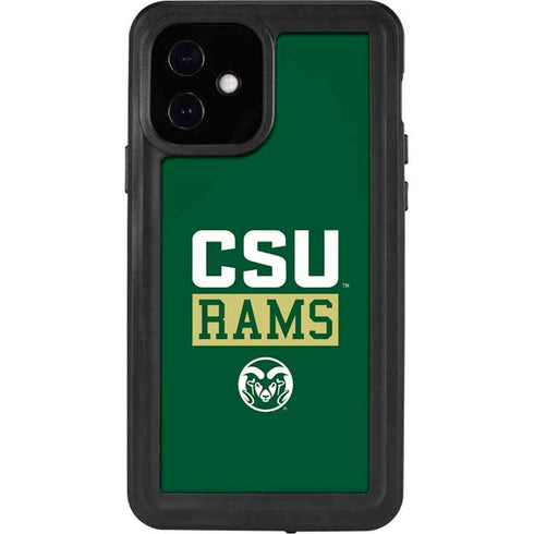 Colorado State University CSU Rams iPhone 12 Waterproof Case