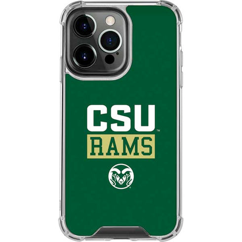 Colorado State University CSU Rams iPhone 13 Pro Clear Case