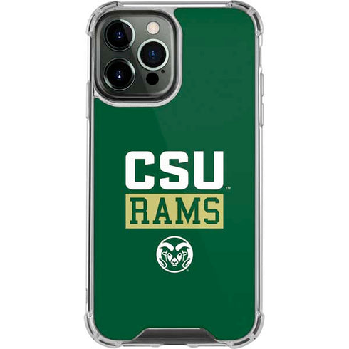 Colorado State University CSU Rams iPhone 14 Pro Max Clear Case
