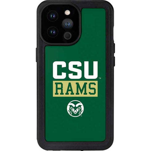Colorado State University CSU Rams iPhone 14 Pro Max Waterproof Case