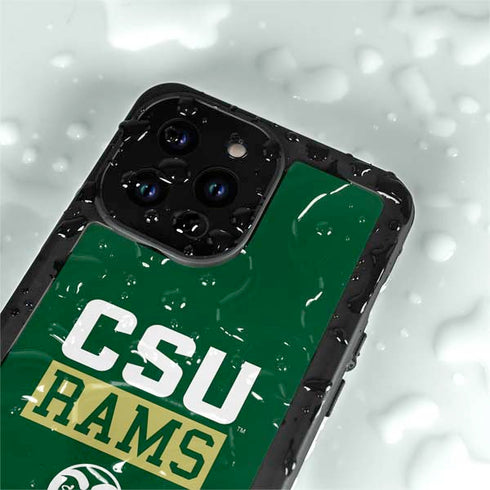 Colorado State University CSU Rams iPhone 14 Pro Max Waterproof Case