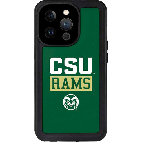 Colorado State University CSU Rams iPhone 14 Pro Waterproof Case