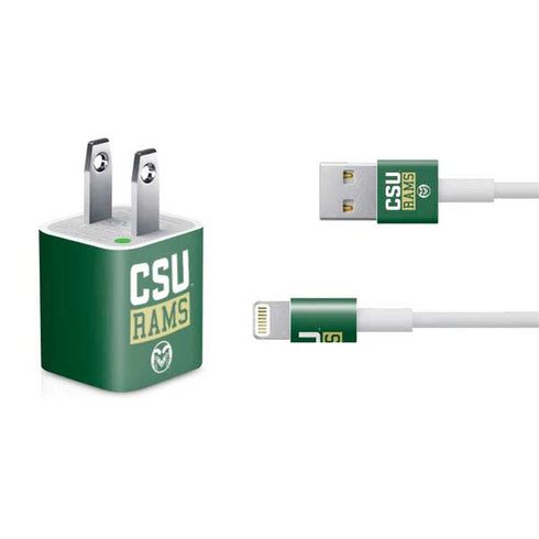 Colorado State University CSU Rams iPhone Charger (5W USB) Skin