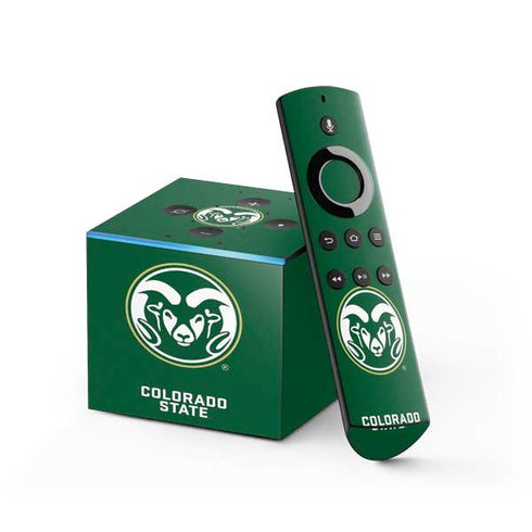 Colorado State University CSU Rams Logo Fire TV Cube Skin