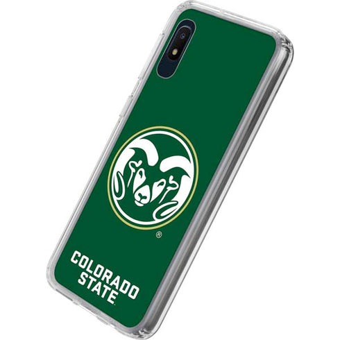 Colorado State University CSU Rams Logo Galaxy A10e Clear Case